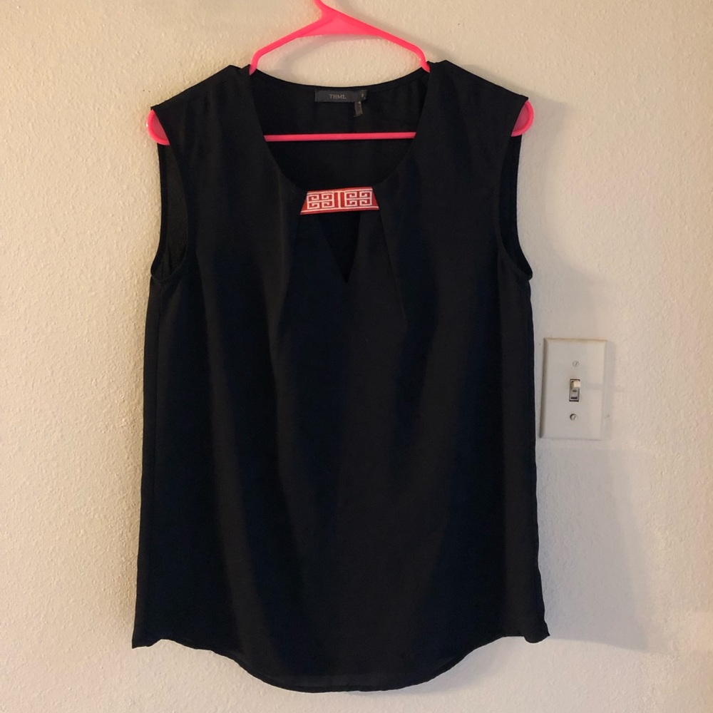 Black tank blouse